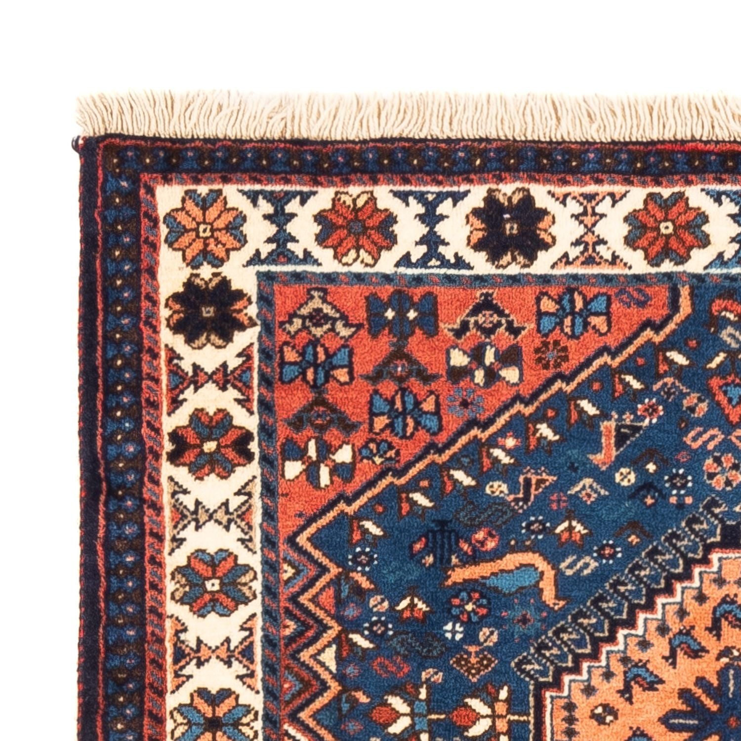 Tapis persan - Nomadic - 127 x 83 cm - bleu