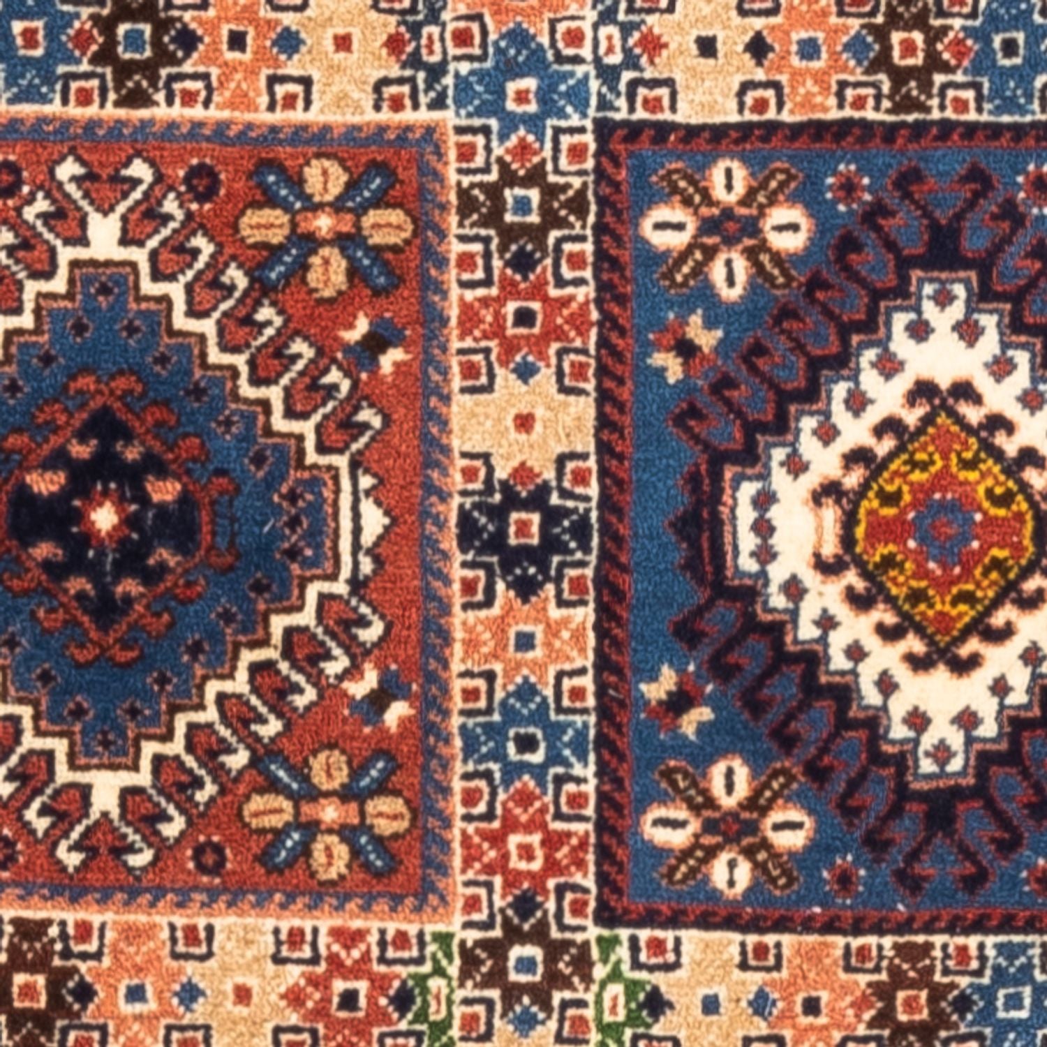 Tapis persan - Nomadic - 124 x 80 cm - multicolore