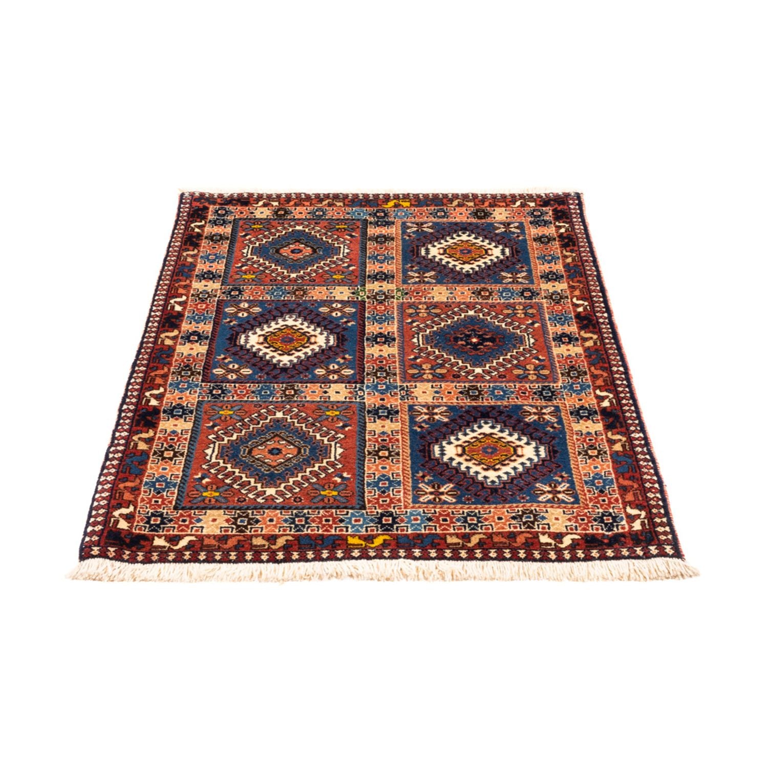 Tapis persan - Nomadic - 124 x 80 cm - multicolore