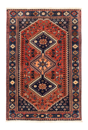 Tapis persan - Nomadic - 122 x 84 cm - rouge