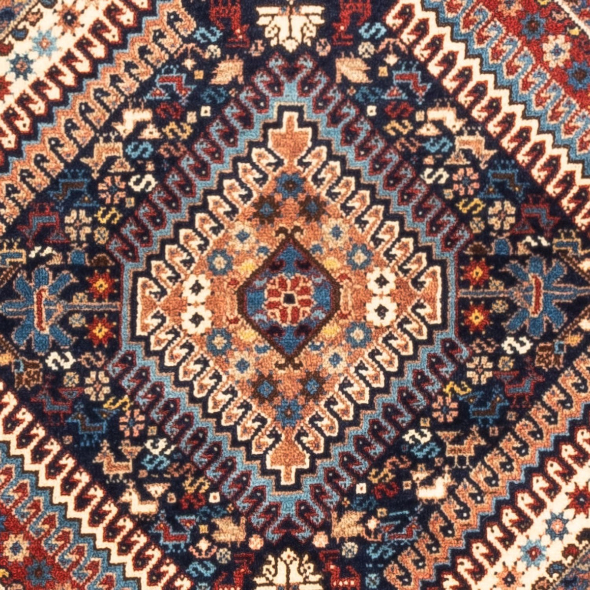 Tapis persan - Nomadic - 128 x 85 cm - bleu foncé