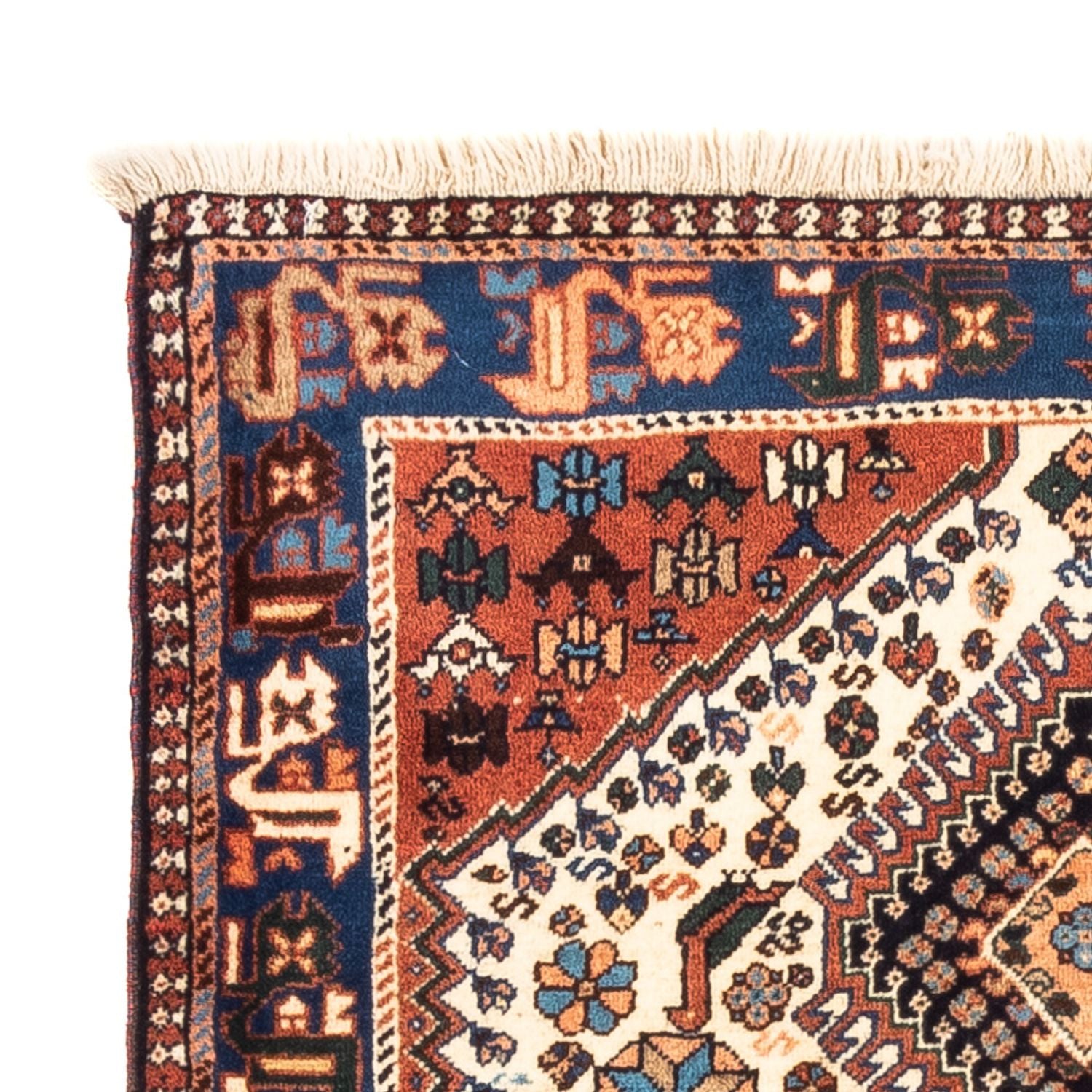 Tapis persan - Nomadic - 123 x 86 cm - crème