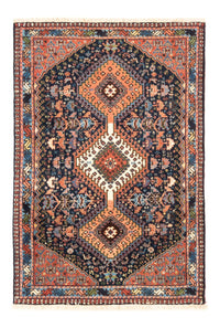 Tapis persan - Nomadic - 120 x 81 cm - bleu foncé