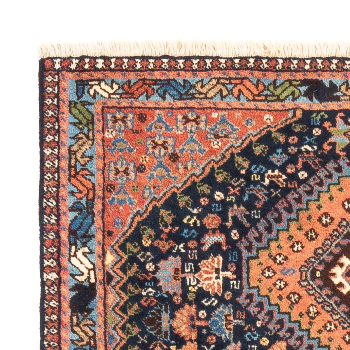 Tapis persan - Nomadic - 120 x 81 cm - bleu foncé