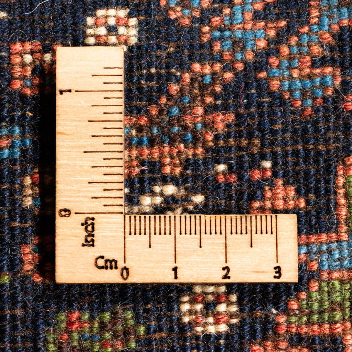 Tapis persan - Nomadic - 120 x 81 cm - bleu foncé