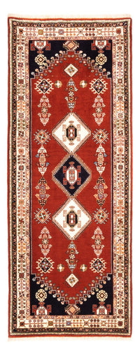 Tapis de couloir Tapis persan - Nomadic - 208 x 84 cm - rouge