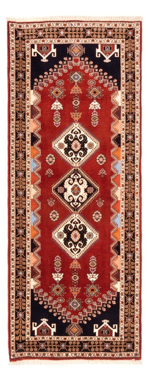Tapis de couloir Tapis persan - Nomadic - 212 x 85 cm - rouge