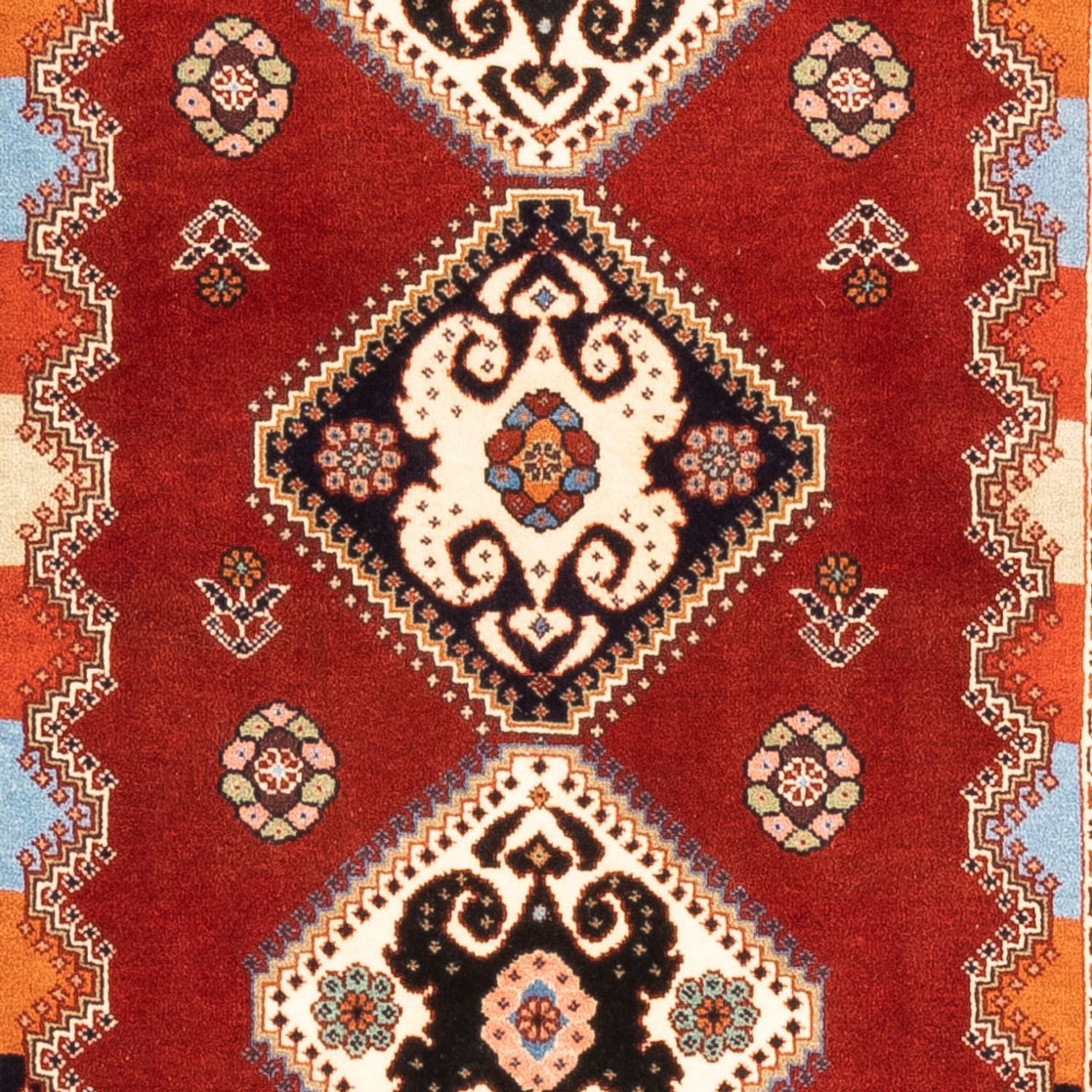 Tapis de couloir Tapis persan - Nomadic - 212 x 85 cm - rouge