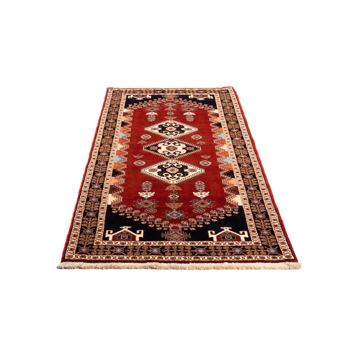 Tapis de couloir Tapis persan - Nomadic - 212 x 85 cm - rouge