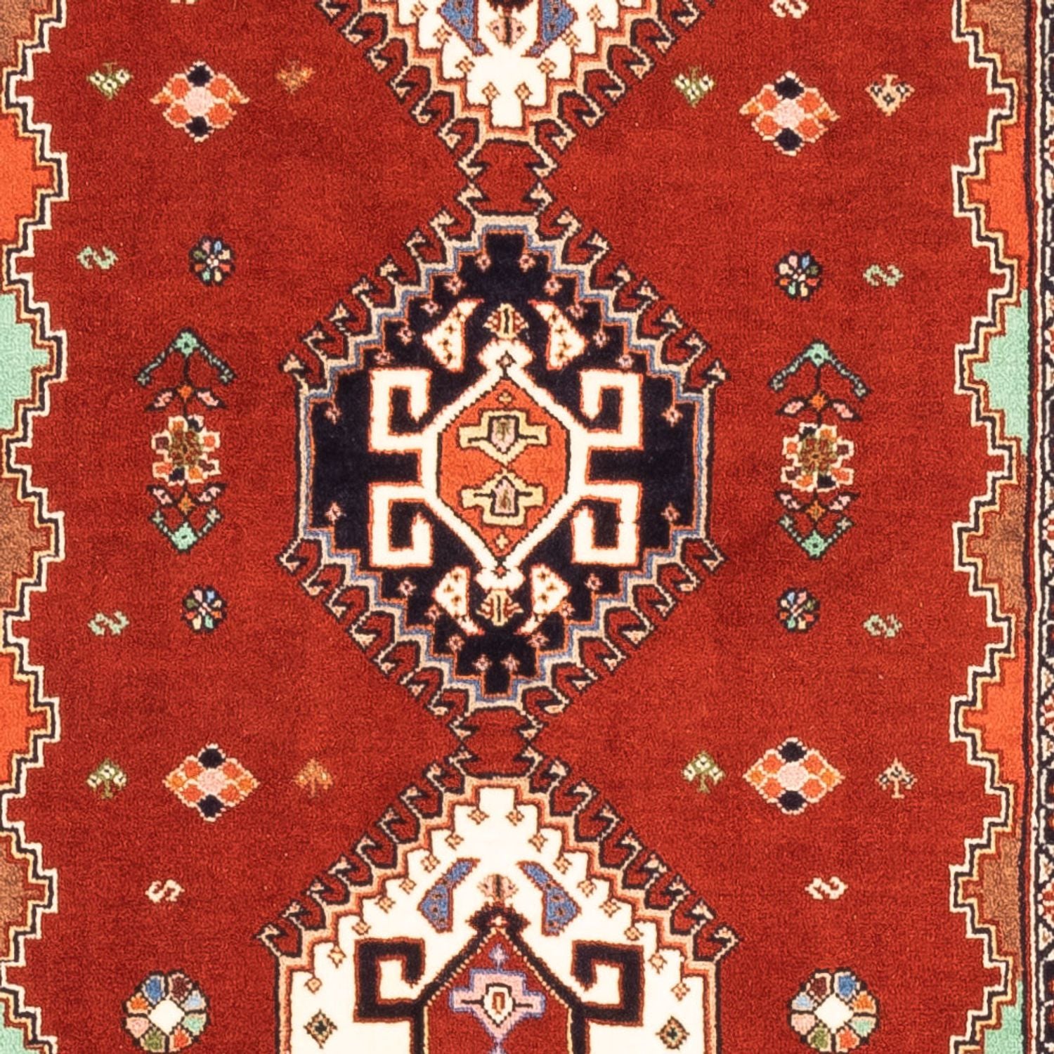 Tapis de couloir Tapis persan - Nomadic - 203 x 85 cm - rouge