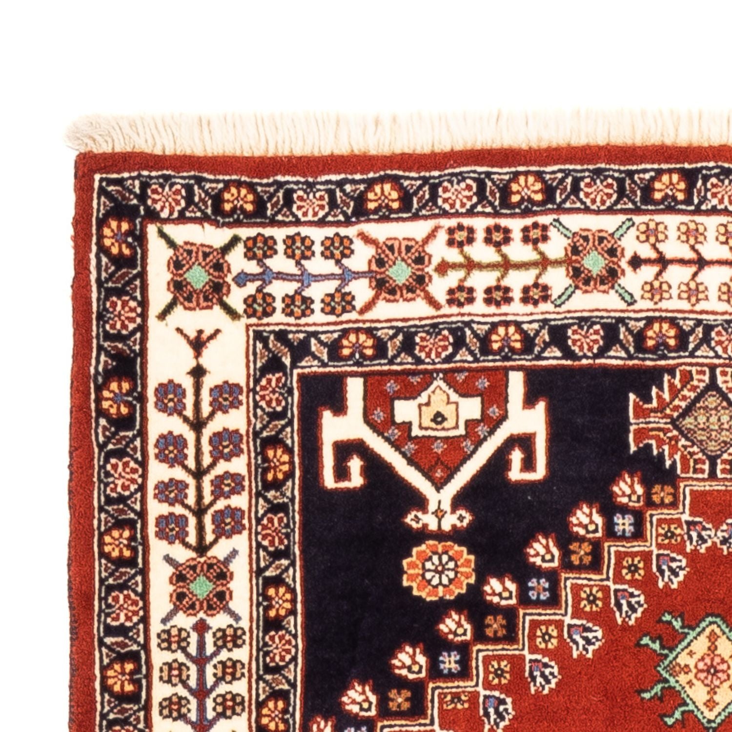 Tapis de couloir Tapis persan - Nomadic - 203 x 85 cm - rouge
