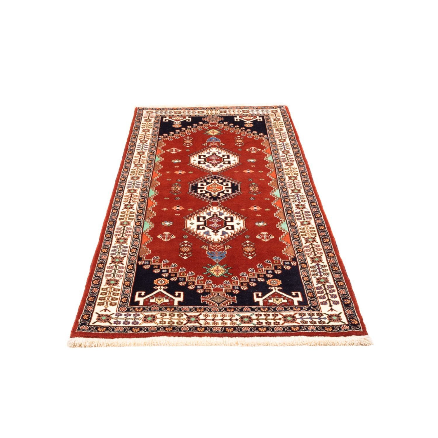 Tapis de couloir Tapis persan - Nomadic - 203 x 85 cm - rouge