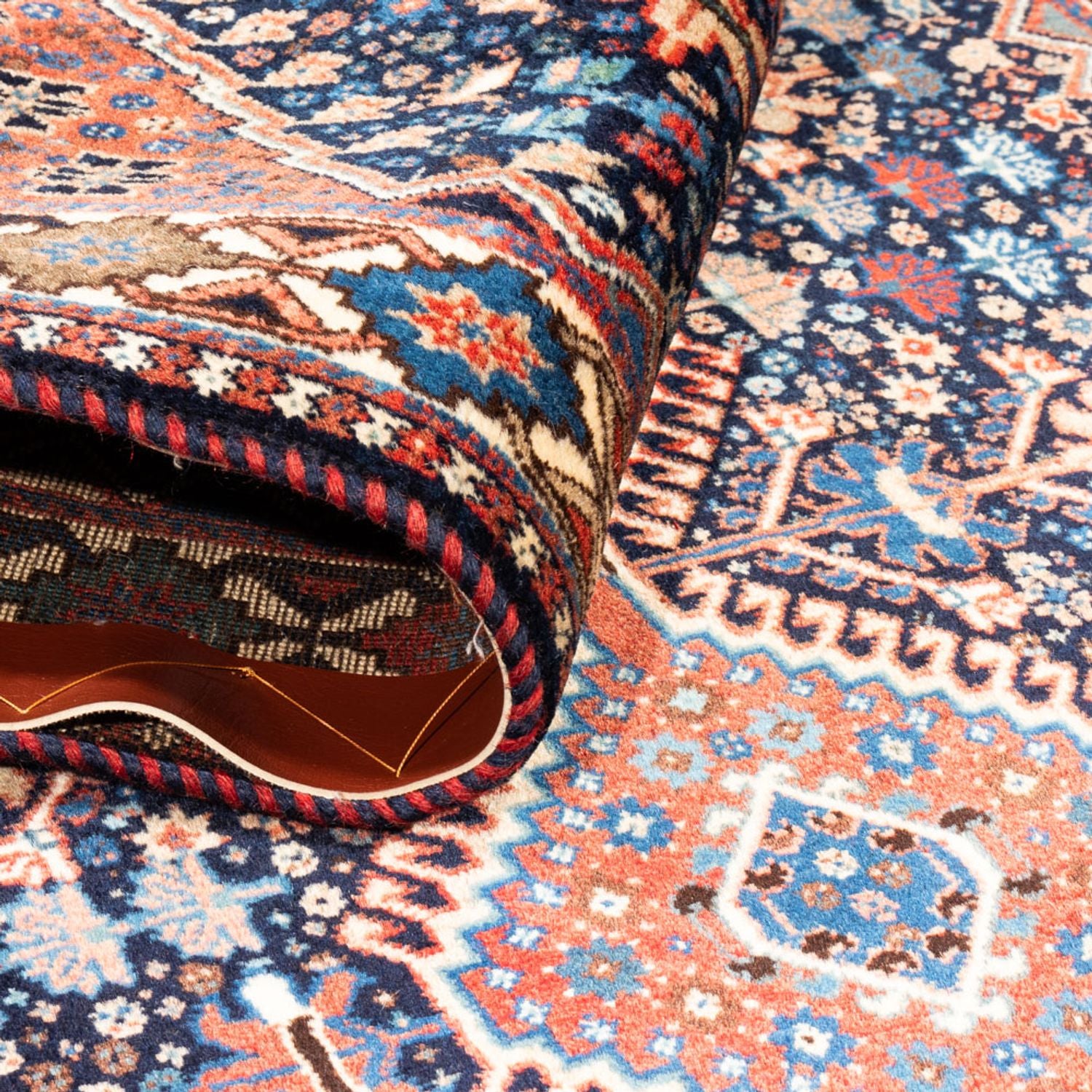 Tapis de couloir Tapis persan - Nomadic - 188 x 82 cm - bleu foncé