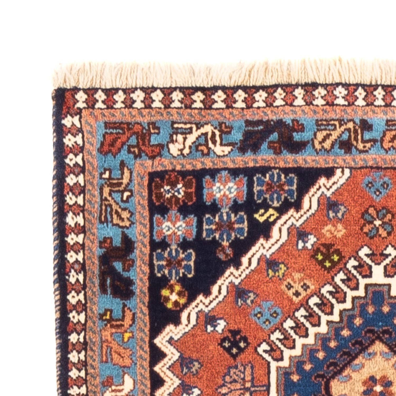Tapis de couloir Tapis persan - Nomadic - 200 x 62 cm - rouge