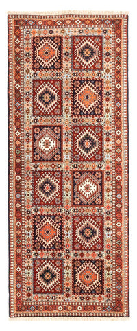 Tapis de couloir Tapis persan - Nomadic - 209 x 80 cm - rouge