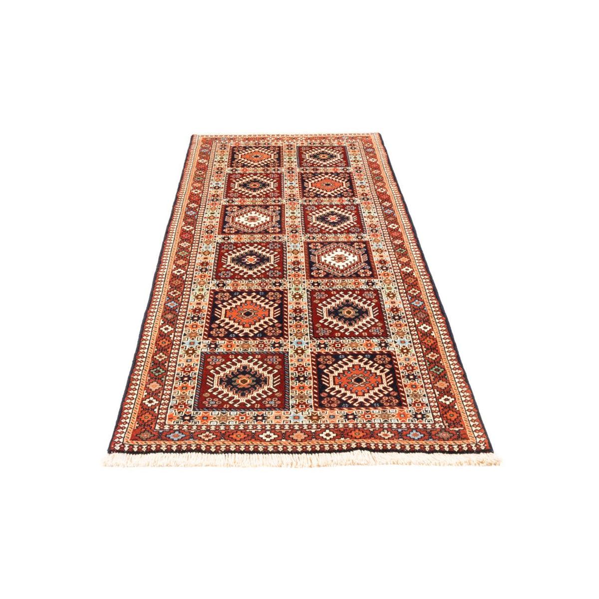 Tapis de couloir Tapis persan - Nomadic - 209 x 80 cm - rouge
