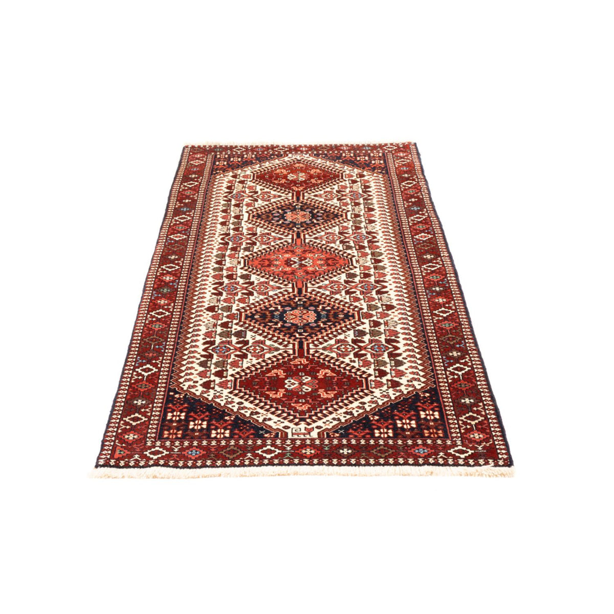 Tapis de couloir Tapis persan - Nomadic - 225 x 84 cm - crème