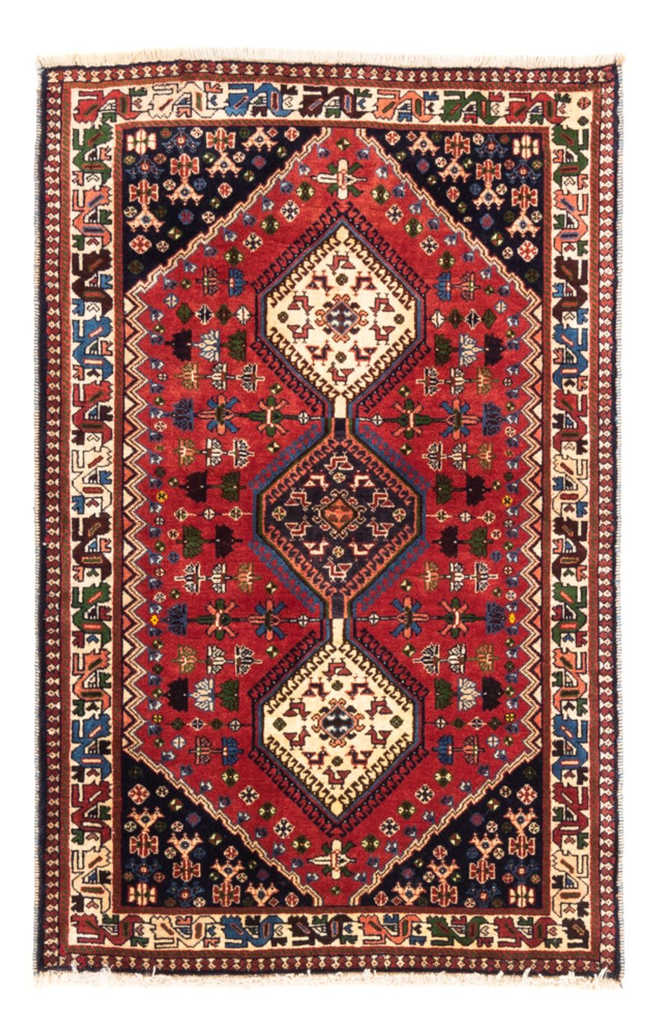 Tapis persan - Nomadic - 127 x 80 cm - rouge