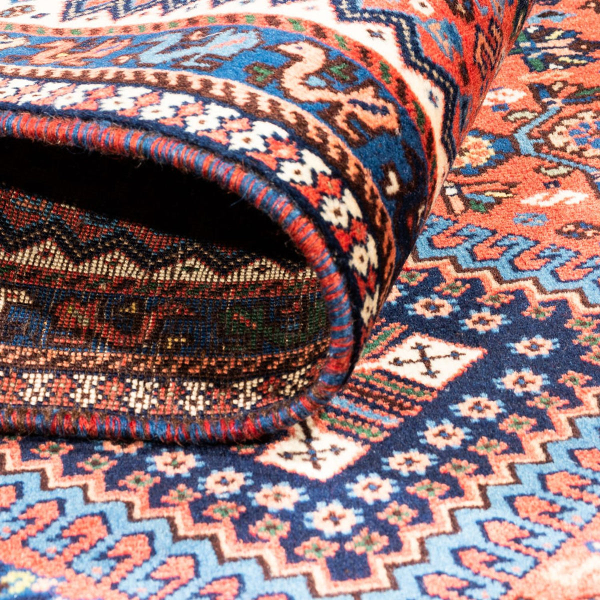 Tapis persan - Nomadic - 124 x 80 cm - rouge