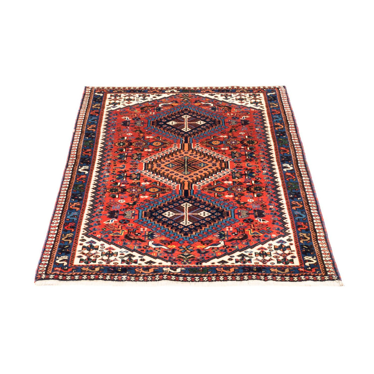 Tapis persan - Nomadic - 124 x 80 cm - rouge