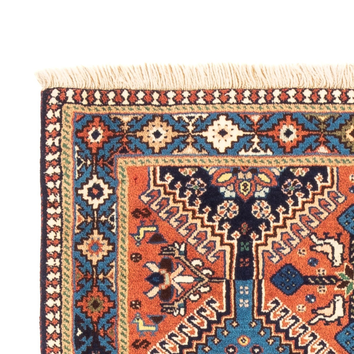 Tapis persan - Nomadic - 127 x 80 cm - rouge