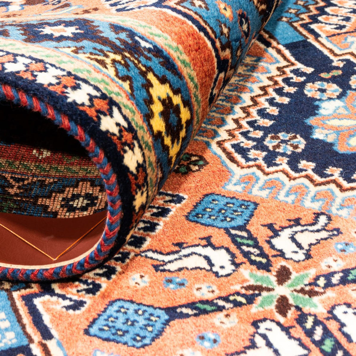 Tapis persan - Nomadic - 127 x 80 cm - rouge