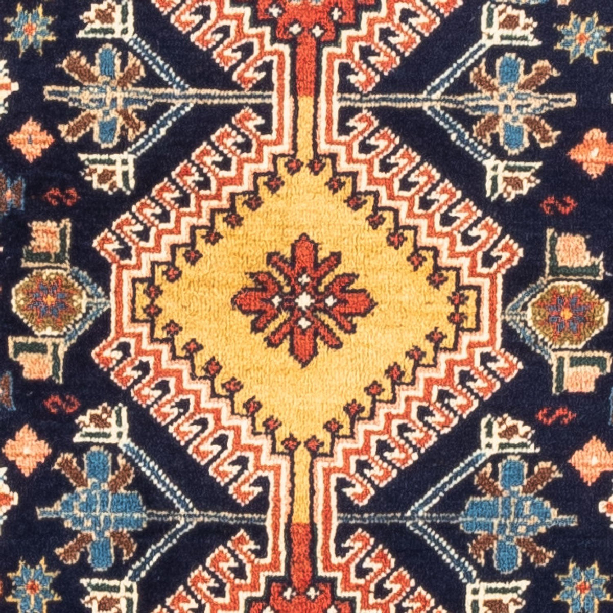 Tapis persan - Nomadic - 120 x 84 cm - bleu foncé