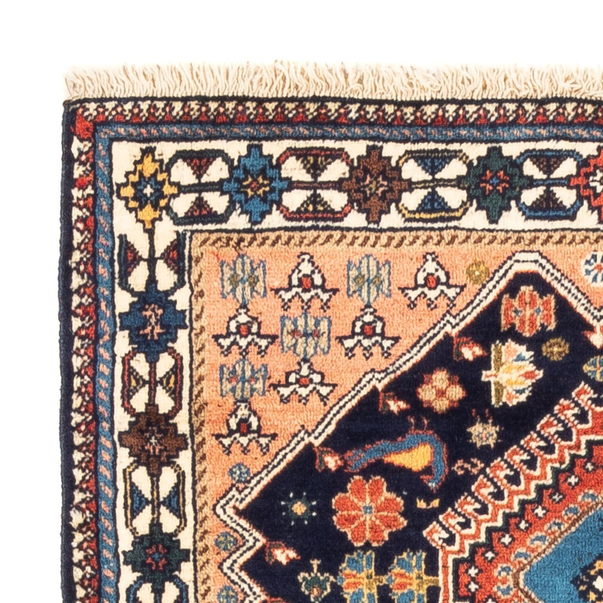 Tapis persan - Nomadic - 120 x 84 cm - bleu foncé