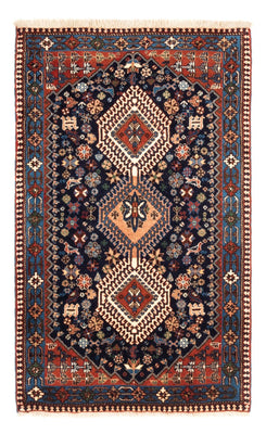 Tapis persan - Nomadic - 132 x 80 cm - bleu foncé