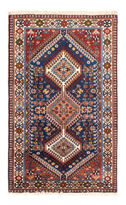 Tapis persan - Nomadic - 133 x 82 cm - bleu foncé