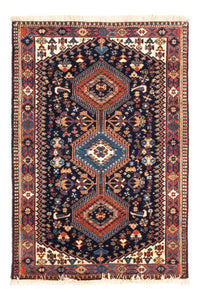 Tapis persan - Nomadic - 125 x 83 cm - bleu foncé
