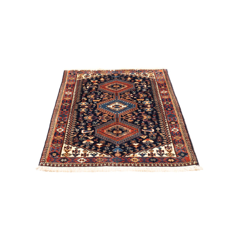 Tapis persan - Nomadic - 125 x 83 cm - bleu foncé