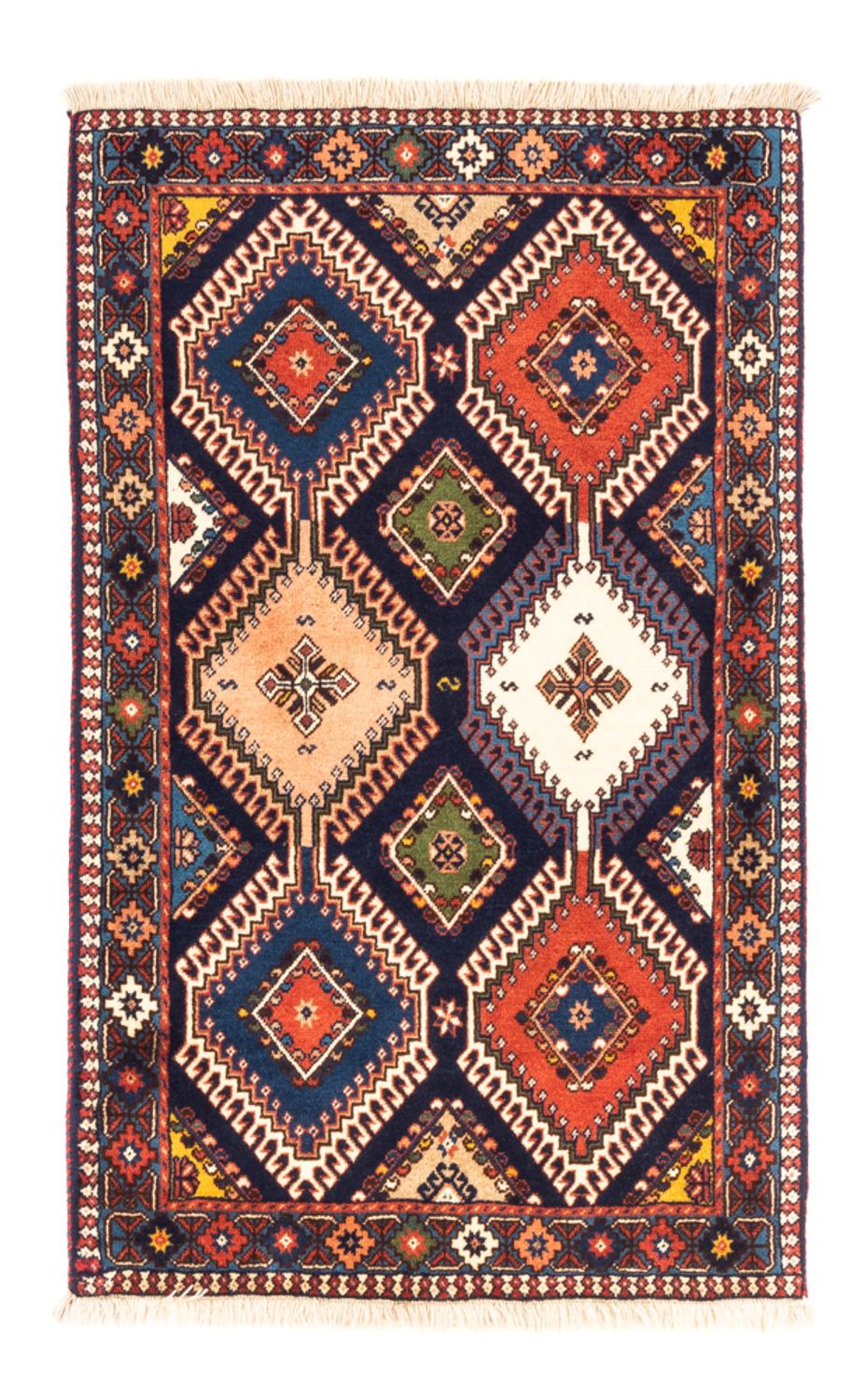 Tapis persan - Nomadic - 128 x 80 cm - multicolore