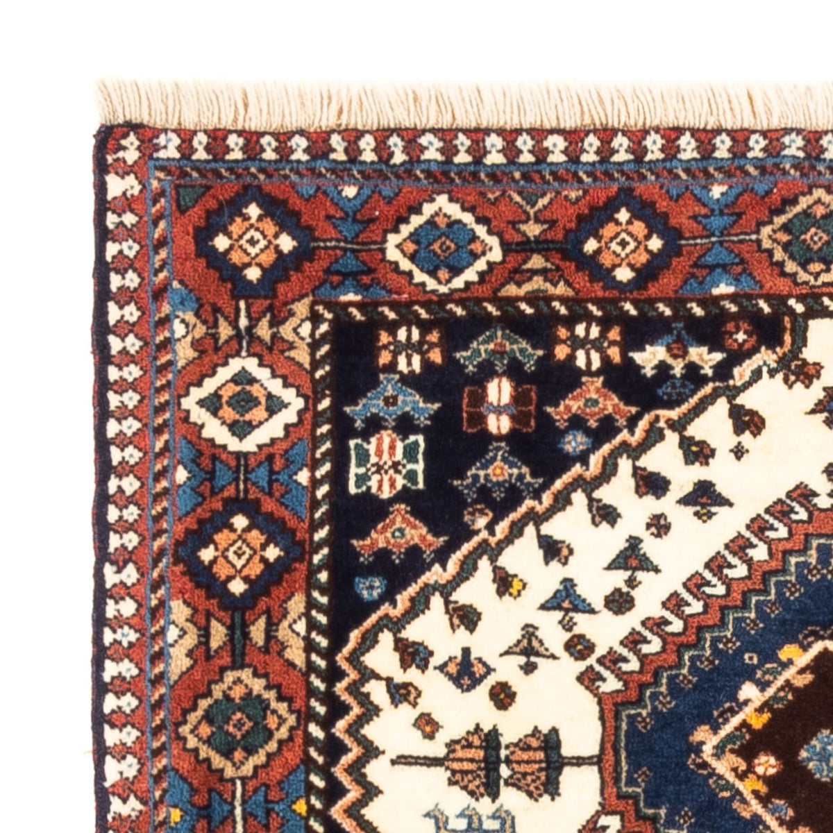 Tapis persan - Nomadic - 130 x 80 cm - crème