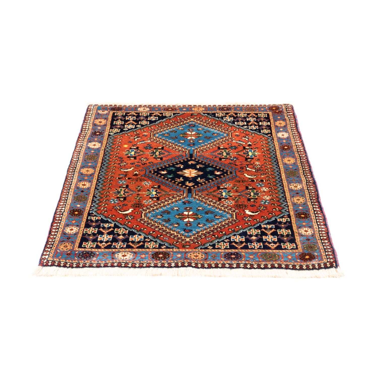 Tapis persan - Nomadic - 123 x 84 cm - rouge