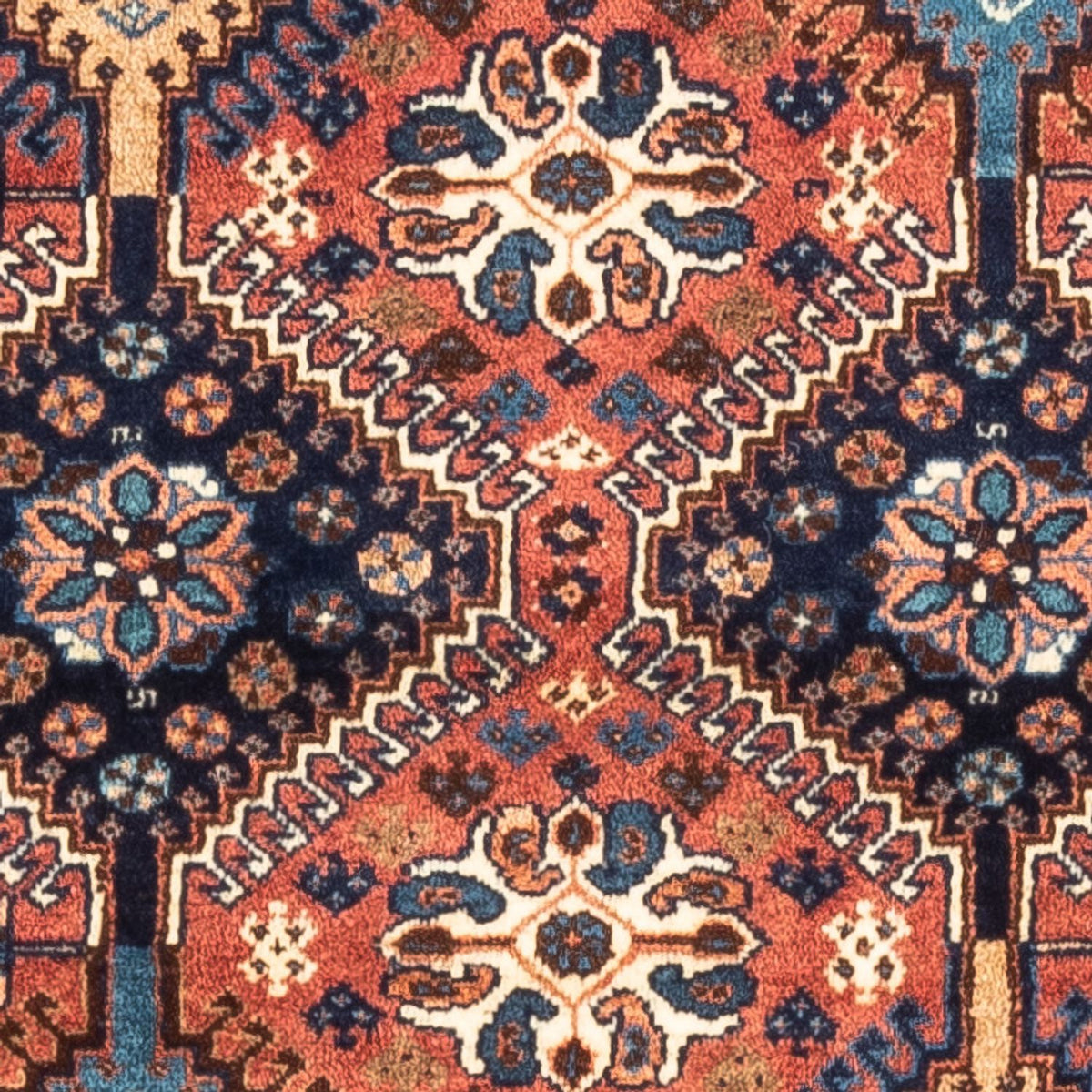 Tapis persan - Nomadic - 130 x 82 cm - rouge