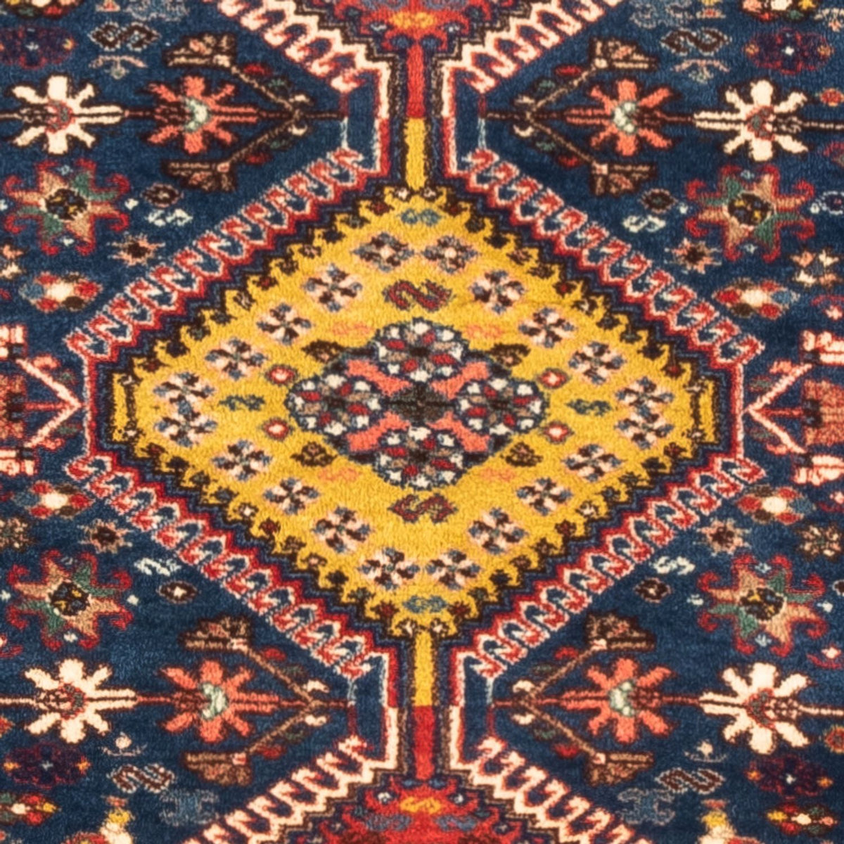 Tapis persan - Nomadic - 120 x 83 cm - bleu foncé