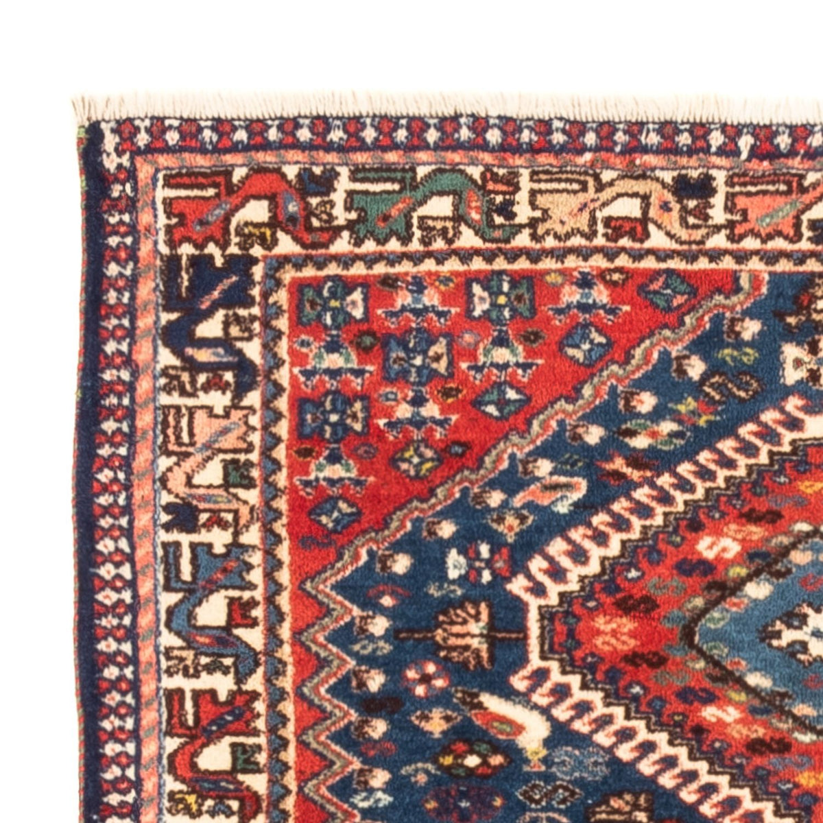 Tapis persan - Nomadic - 120 x 83 cm - bleu foncé