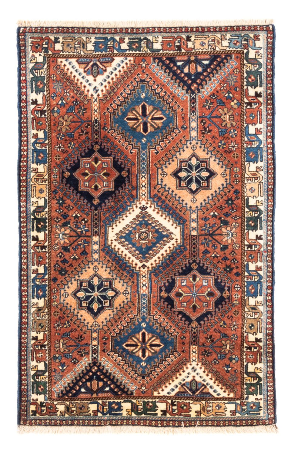 Tapis persan - Nomadic - 128 x 81 cm - rouge