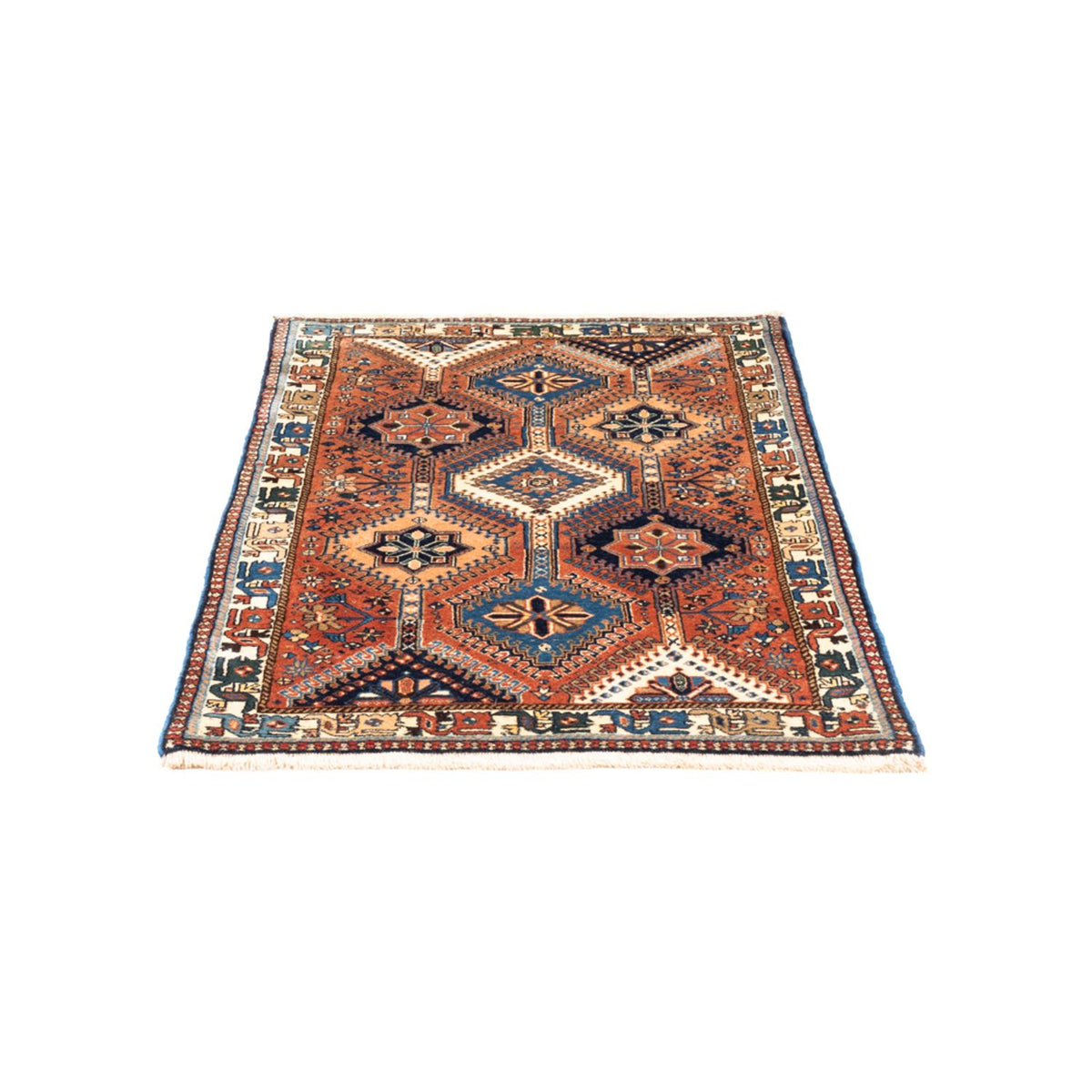 Tapis persan - Nomadic - 128 x 81 cm - rouge