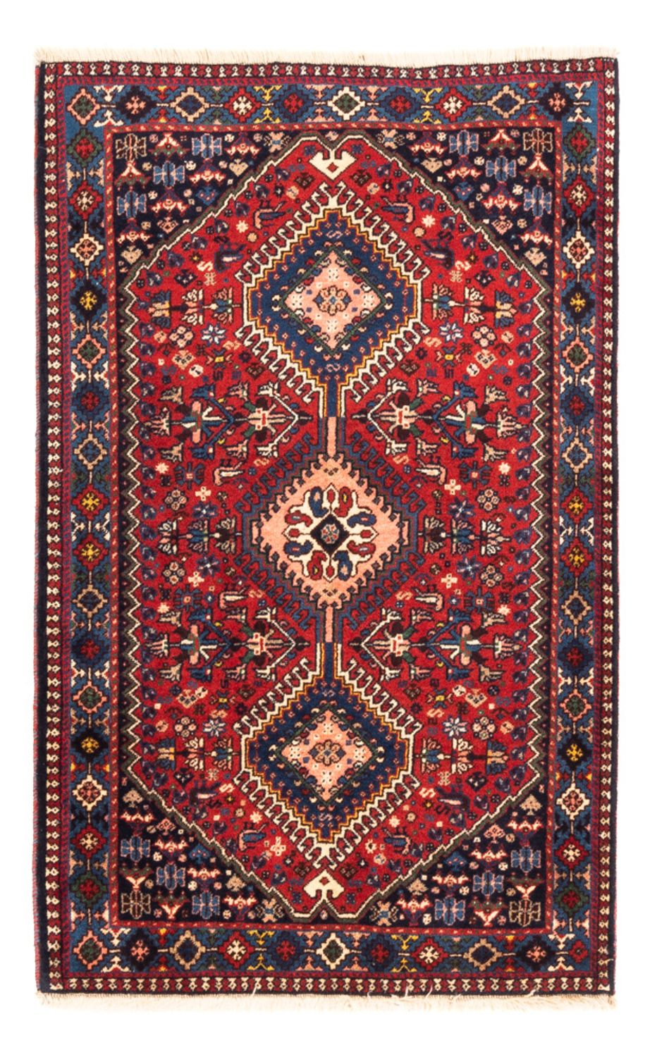 Tapis persan - Nomadic - 122 x 80 cm - rouge