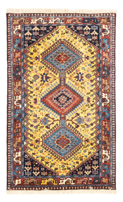 Tapis persan - Nomadic - 126 x 80 cm - jaune
