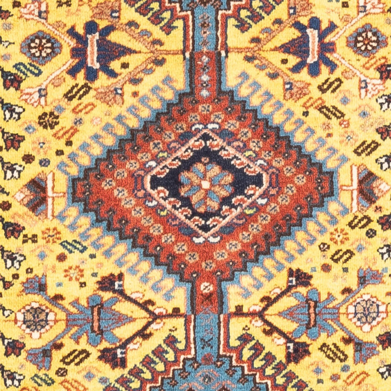 Tapis persan - Nomadic - 126 x 80 cm - jaune