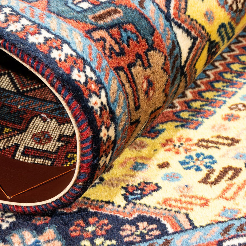 Tapis persan - Nomadic - 126 x 80 cm - jaune