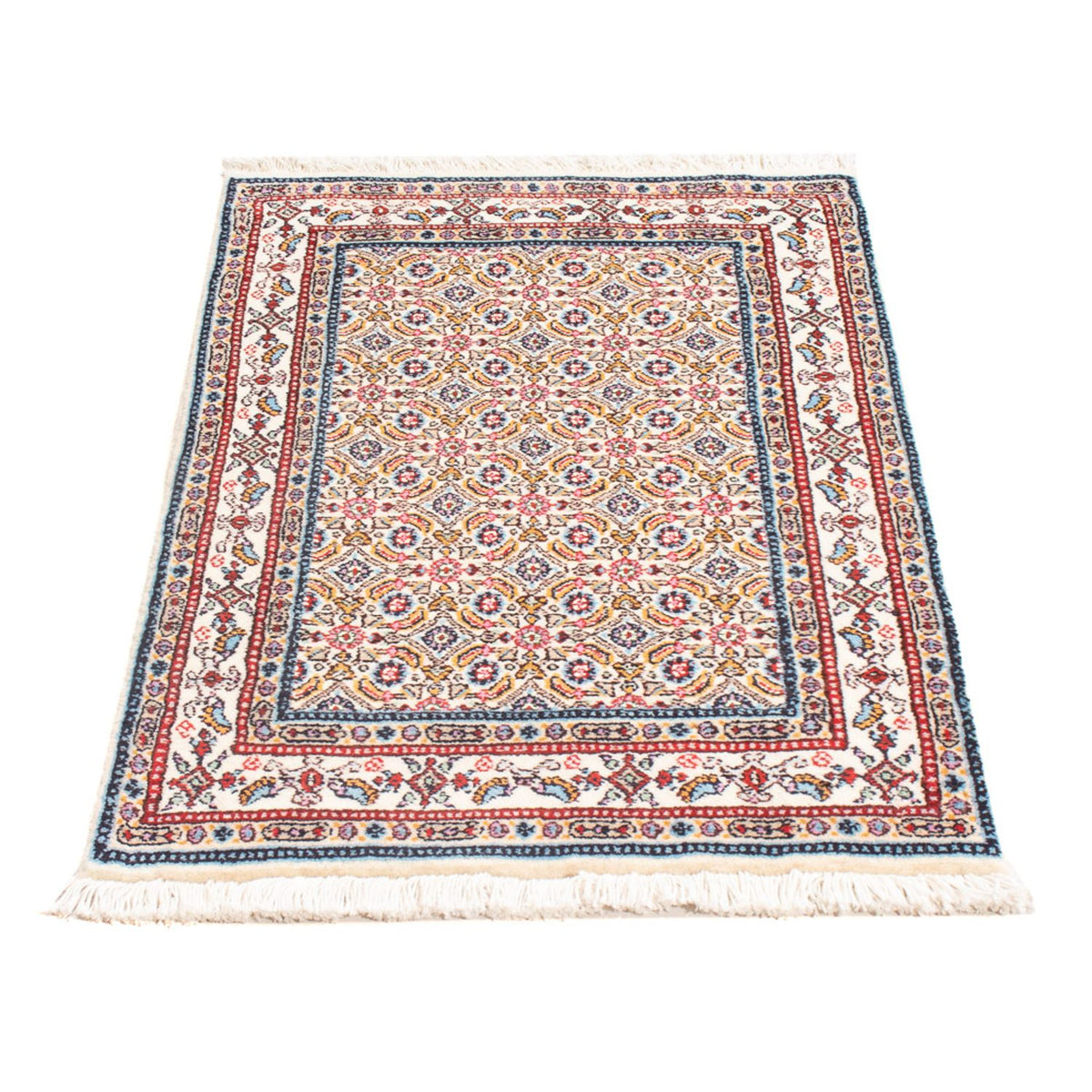 Tapis persan - Classique - Royal - 90 x 60 cm - marron clair