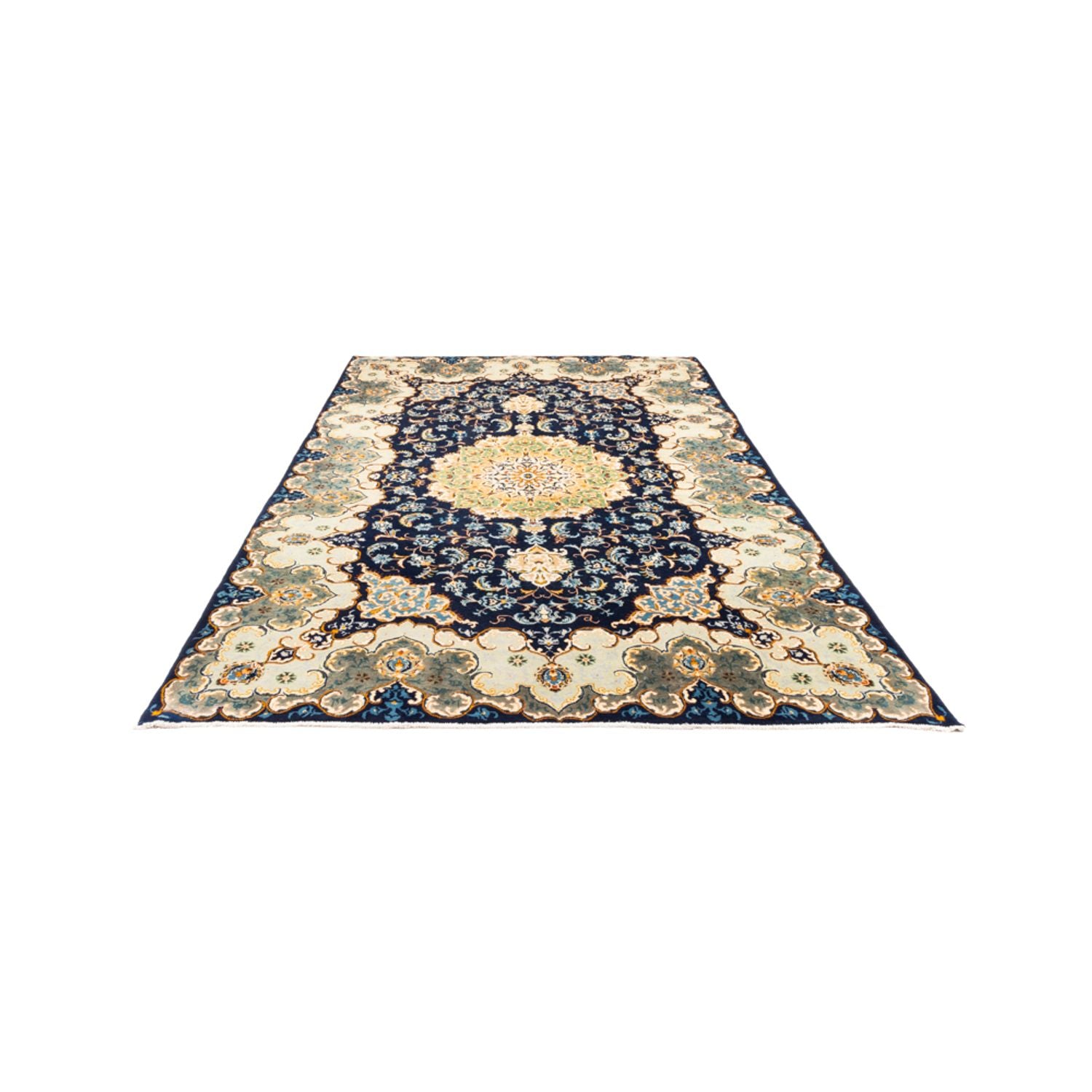 Tapis persan - Nomadic - 292 x 201 cm - bleu foncé