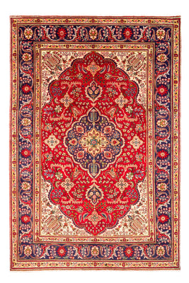 Tapis persan - Tabriz - 296 x 197 cm - rouge