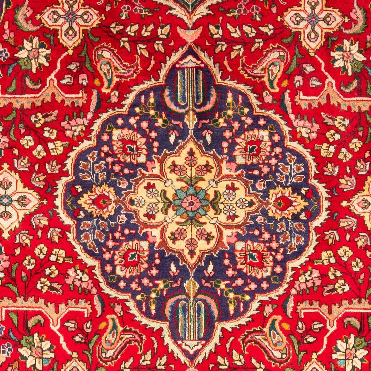 Tapis persan - Tabriz - 296 x 197 cm - rouge