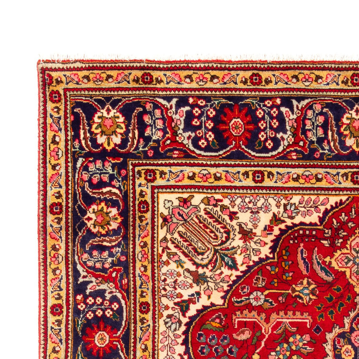 Tapis persan - Tabriz - 296 x 197 cm - rouge