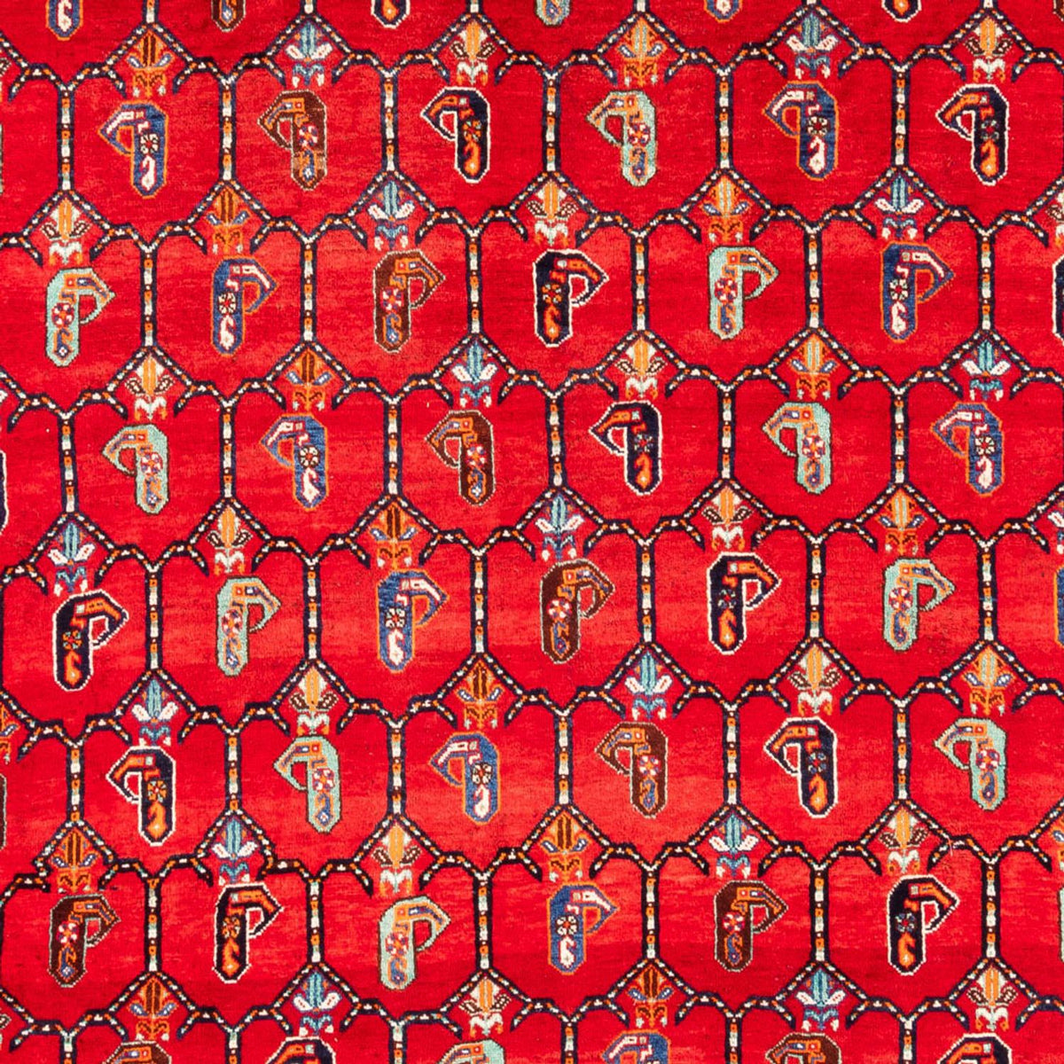 Tapis persan - Nomadic - 307 x 230 cm - rouge